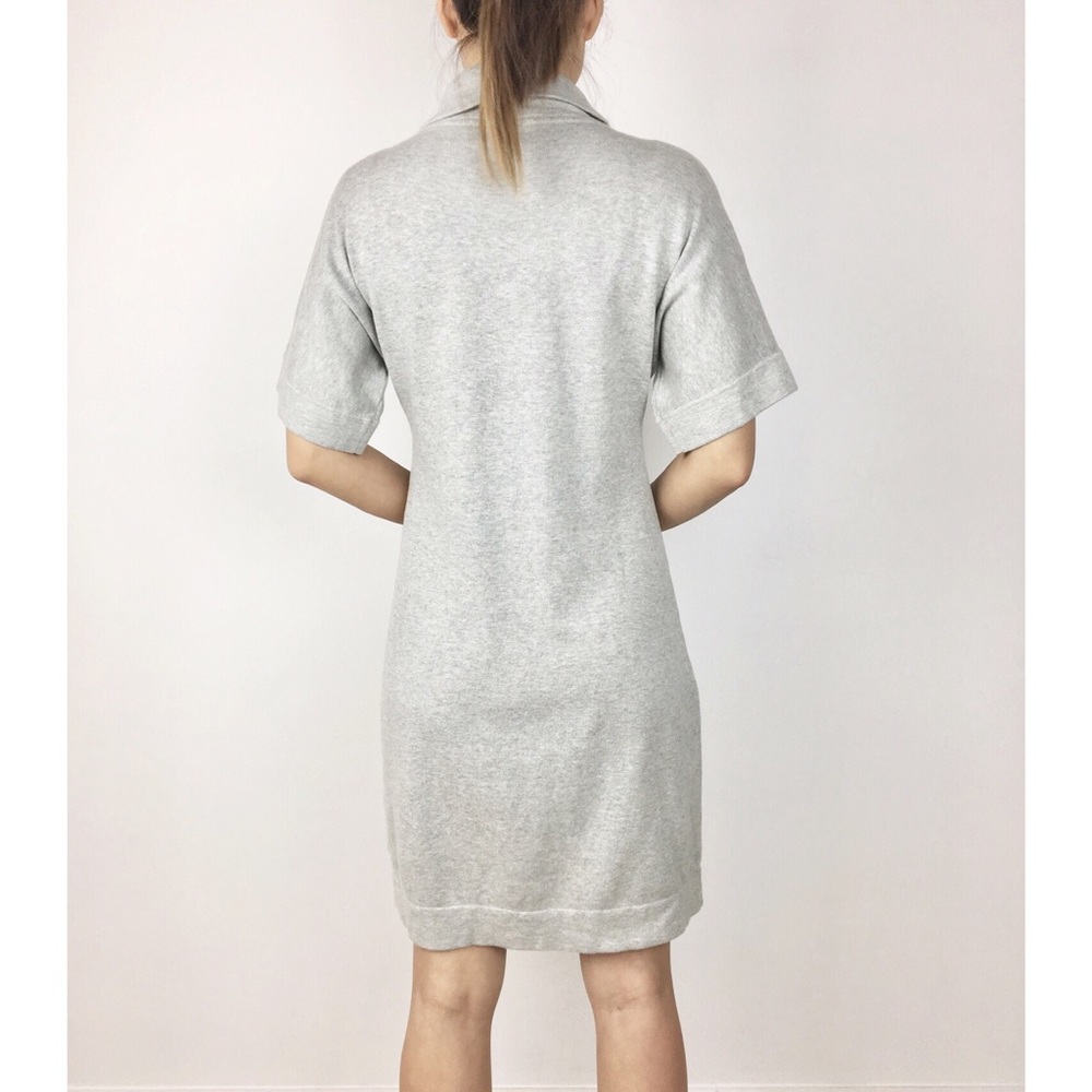 Shawl collar sweater KNITTED dress - Picture 5 of 8